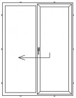 Stumdomos terasos durys TD-1